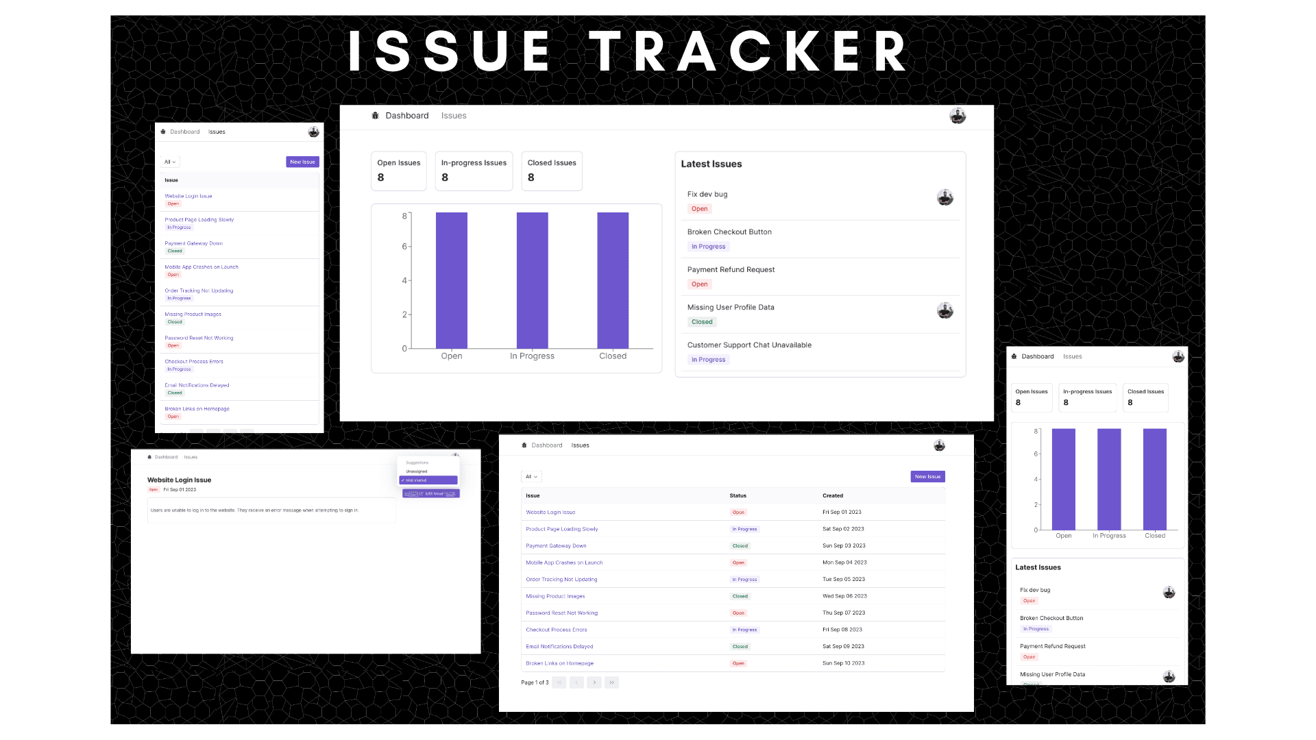 An image of the Issue Tracker project.